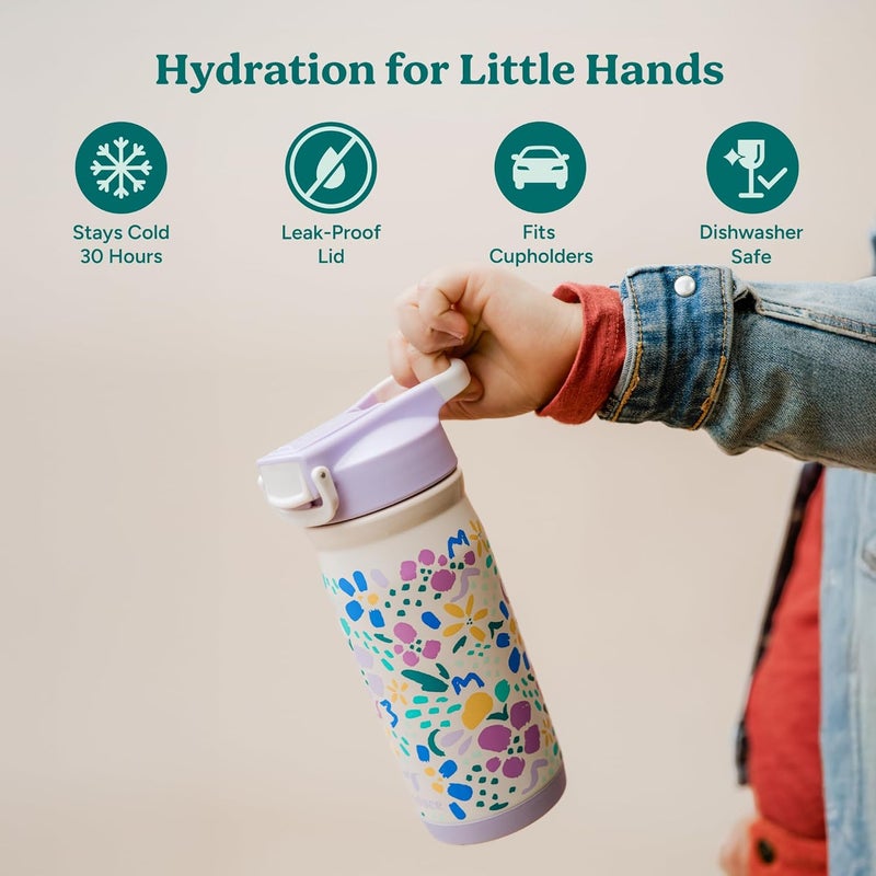 Reduce Hydrate Pro Kids 14oz Stainless Steel Insulated Water Bottle w/Straw – Spill Proof Tumbler for Kids – 30 Hour Cold Retention – Dishwasher Safe Leak-Proof Design - Unicorn Magic - Image 1